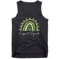 Support Squad Mental Health Awareness Rainbow Green Ribbon Tank Top