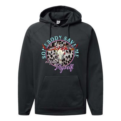 Somebody Save Me Country Music Performance Fleece Hoodie