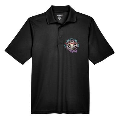 Somebody Save Me Country Music Men's Origin Performance Pique Polo