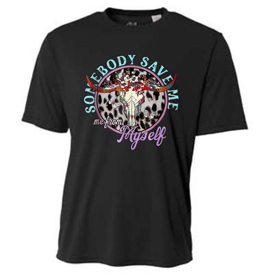 Somebody Save Me Country Music Cooling Performance Crew T-Shirt