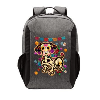 Sugar Skull Mexican Dachshund Bone Halloween Day Of Dead Vector Backpack