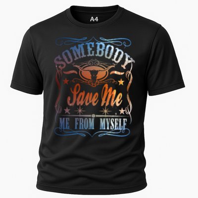 Somebody Save Me From Myself Bull Country Performance Shirt