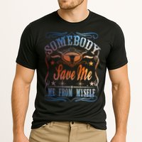 Somebody Save Me From Myself Bull Country Cooling Performance Crew T-Shirt