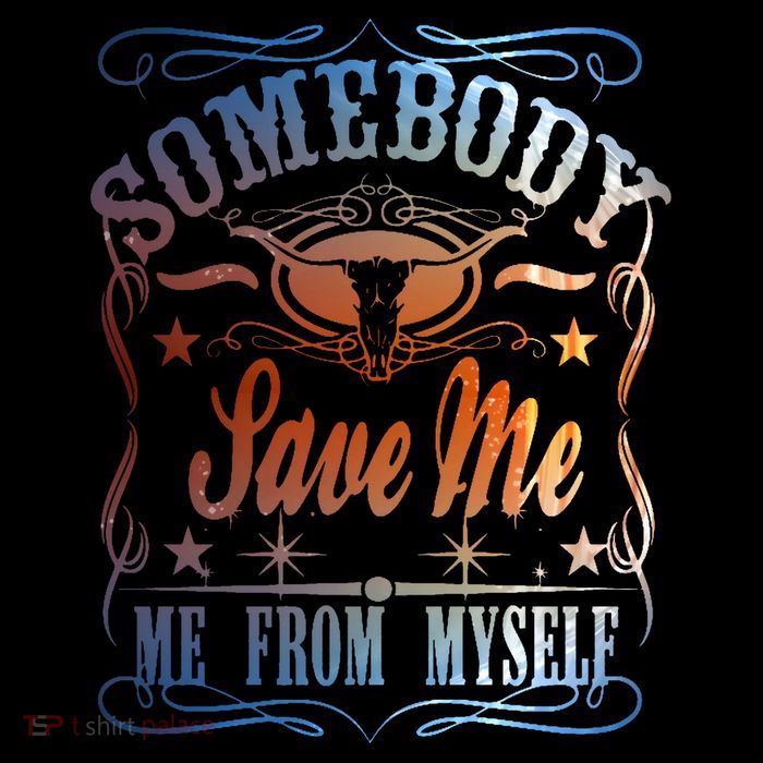 Somebody Save Me From Myself Bull Country Youth Performance Sprint T-Shirt