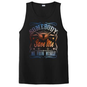 Somebody Save Me From Myself Bull Country PosiCharge Competitor Tank