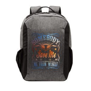 Somebody Save Me From Myself Bull Country Vector Backpack