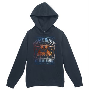 Somebody Save Me From Myself Bull Country Urban Pullover Hoodie