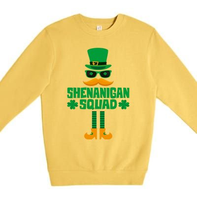 Shenanigans Squad Meaningful Gift St Patrick's Day Gift Premium Crewneck Sweatshirt