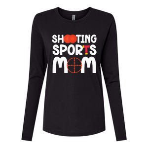 Shooting Sports Mom Shooting Sports Mother Womens Cotton Relaxed Long Sleeve T-Shirt