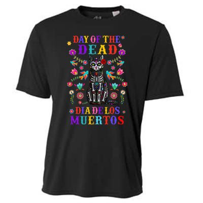 sugar skull mexican cat halloween day of dead Cooling Performance Crew T-Shirt