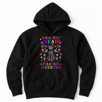 sugar skull mexican cat halloween day of dead Hoodie