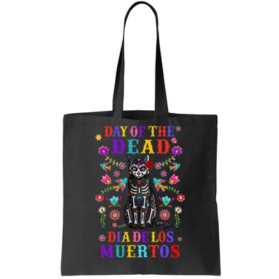 sugar skull mexican cat halloween day of dead Tote Bag