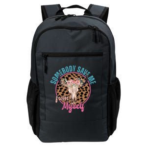 Somebody Save Me From Myself Country Music Retro Daily Commute Backpack