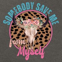 Somebody Save Me From Myself Country Music Retro Cotton Canvas Backpack