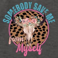 Somebody Save Me From Myself Country Music Retro Vector Backpack