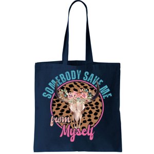 Somebody Save Me From Myself Country Music Retro Tote Bag