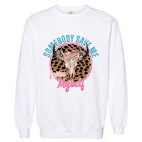 Somebody Save Me From Myself Country Music Retro Garment-Dyed Sweatshirt