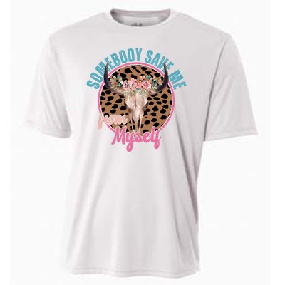 Somebody Save Me From Myself Country Music Retro Cooling Performance Crew T-Shirt