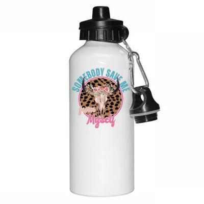 Somebody Save Me From Myself Country Music Retro Aluminum Water Bottle