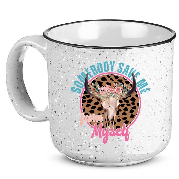 Somebody Save Me From Myself Country Music Retro 15oz Campfire Ceramic Mug