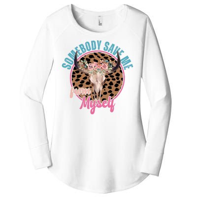 Somebody Save Me From Myself Country Music Retro Women's Perfect Tri Tunic Long Sleeve Shirt