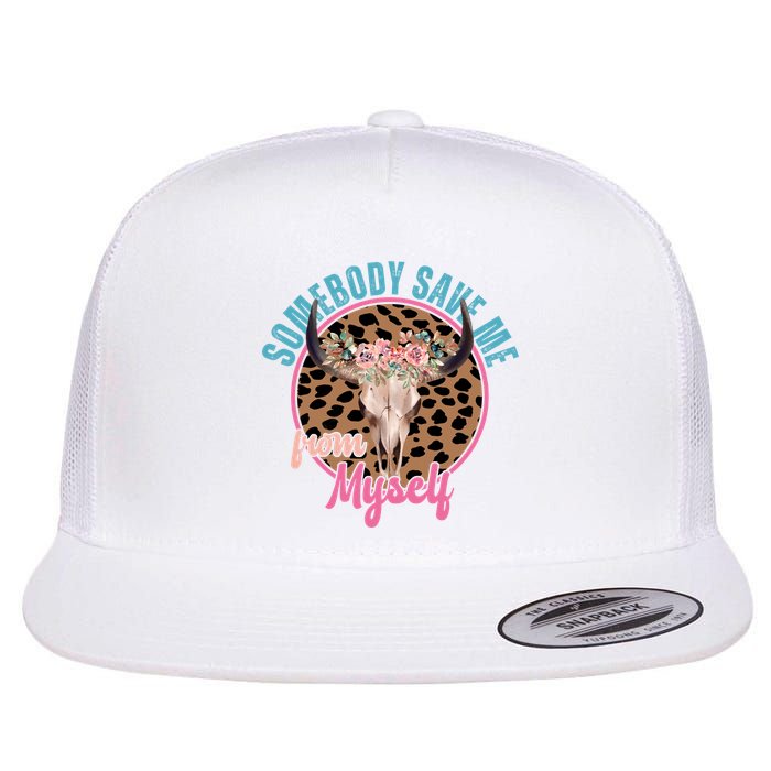 Somebody Save Me From Myself Country Music Retro Flatbill Hat