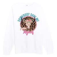 Somebody Save Me From Myself Country Music Retro Premium Crewneck Sweatshirt