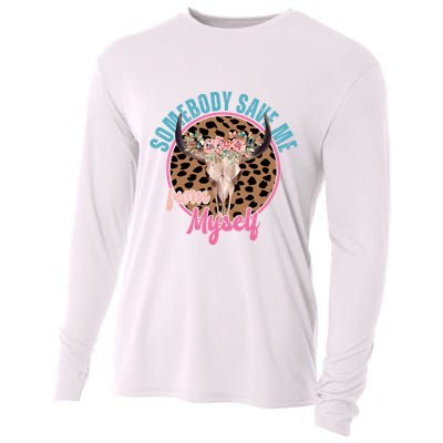 Somebody Save Me From Myself Country Music Retro Cooling Performance Long Sleeve Crew