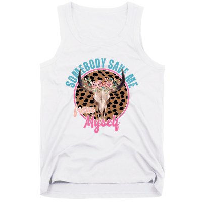 Somebody Save Me From Myself Country Music Retro Tank Top