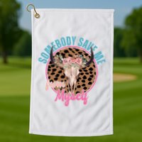 Somebody Save Me From Myself Country Music Retro Golf Towel