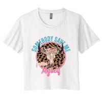 Somebody Save Me From Myself Country Music Retro Women's Crop Top Tee