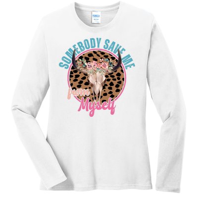 Somebody Save Me From Myself Country Music Retro Ladies Long Sleeve Shirt