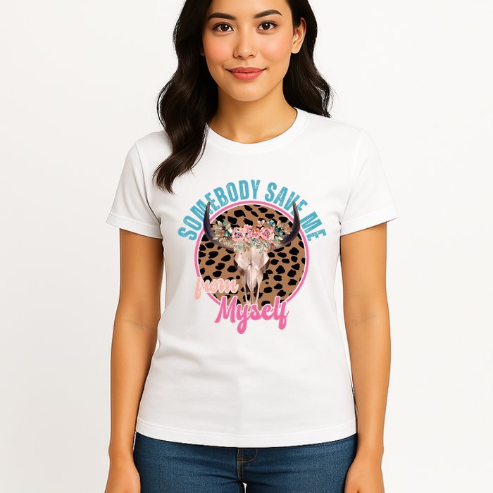 Somebody Save Me From Myself Country Music Retro Womens T-Shirt