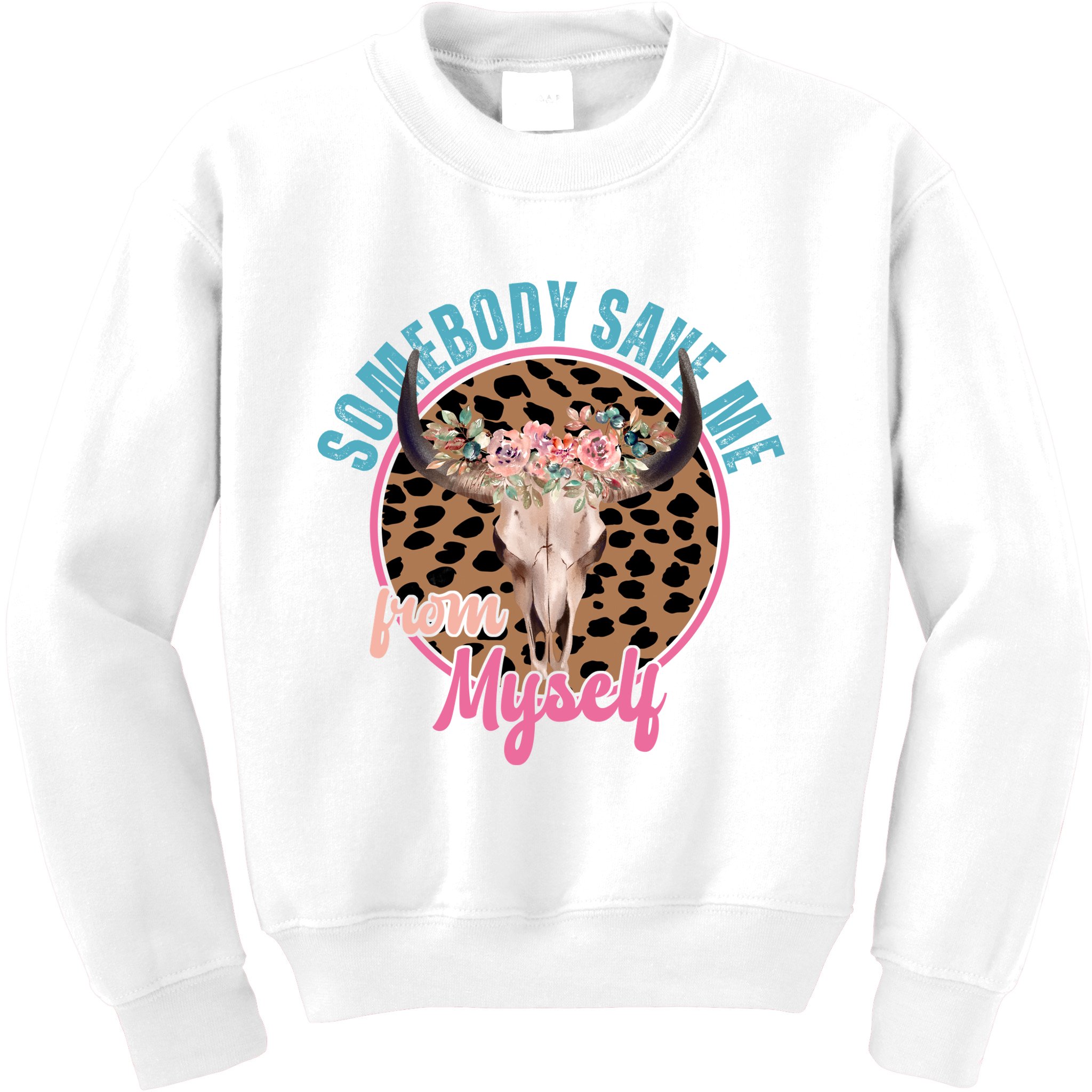 Somebody Save Me From Myself Country Music Retro Kids Sweatshirt