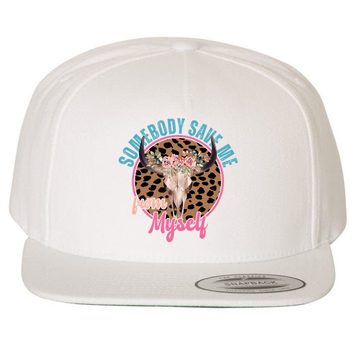 Somebody Save Me From Myself Country Music Retro Wool Snapback Cap