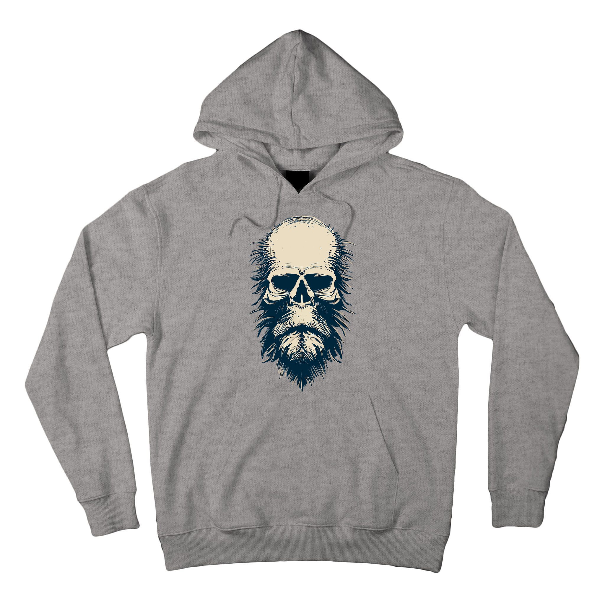Sasquatch Skull Minimalist Bigfoot Horror Skull Tall Hoodie