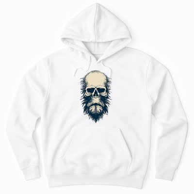 Sasquatch Skull Minimalist Bigfoot Horror Skull Hoodie