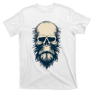 Sasquatch Skull Minimalist Bigfoot Horror Skull T-Shirt