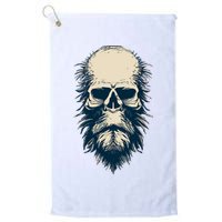 Sasquatch Skull Minimalist Bigfoot Horror Skull Golf Towel