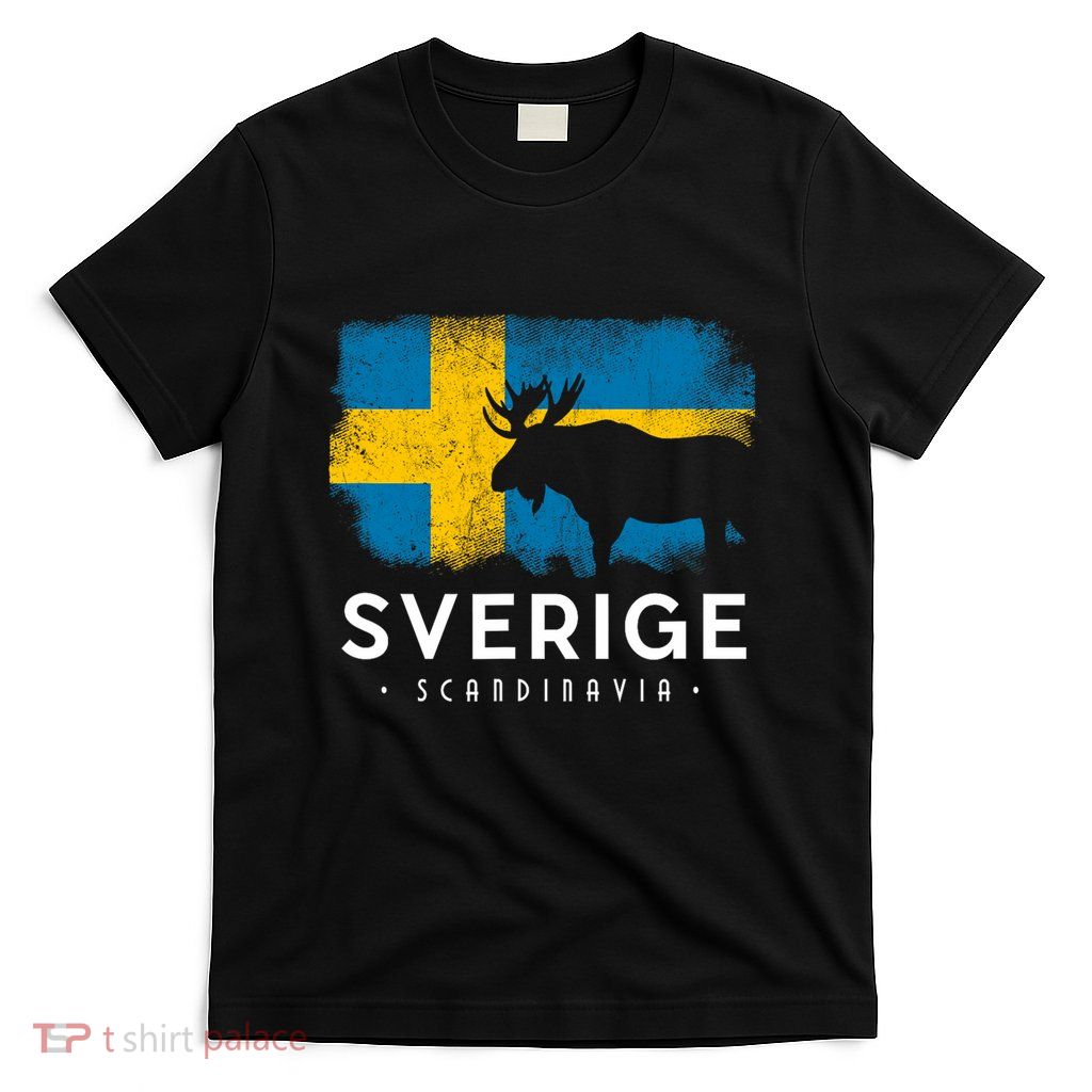 Sverige Scandinavia Midsommar Swedish Flag Sweden T-Shirt