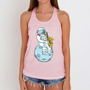 Saxophone Shirts Men Women Saxophonist Gifts Jazz Music Women's Knotted Racerback Tank