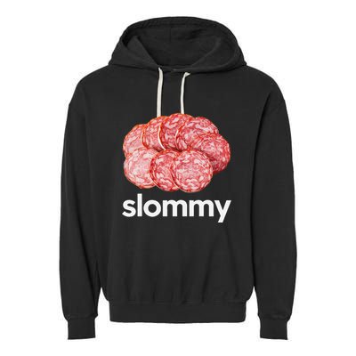 Slommy Salami Meme Oddly Specific Funny Memes Internet Memes Garment-Dyed Fleece Hoodie