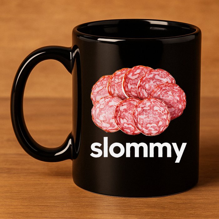 Slommy Salami Meme Oddly Specific Funny Memes Internet Memes 11oz C Handle Ceramic Mug