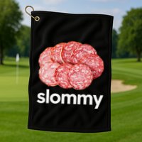 Slommy Salami Meme Oddly Specific Funny Memes Internet Memes Golf Towel