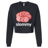 Slommy Salami Meme Oddly Specific Funny Memes Internet Memes Cropped Pullover Crew