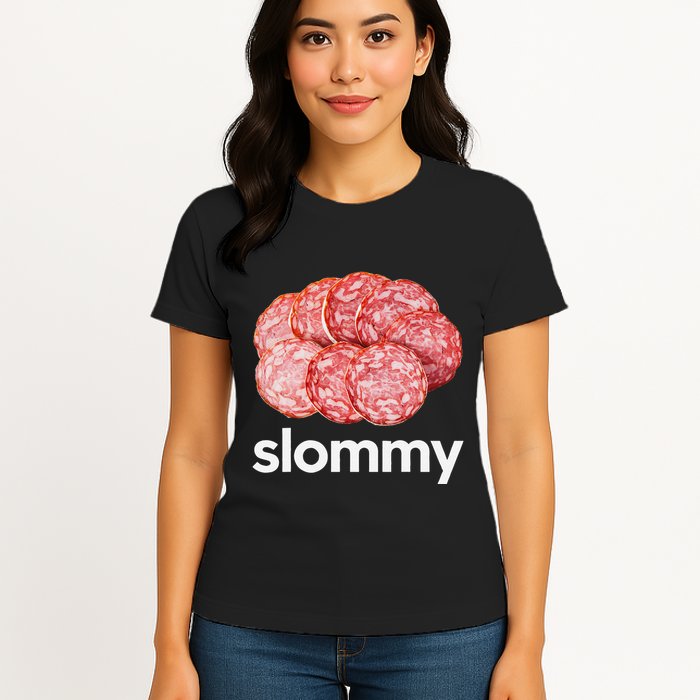 Slommy Salami Meme Oddly Specific Funny Memes Internet Memes Womens T-Shirt