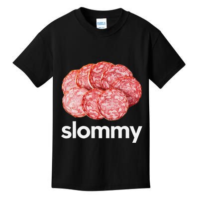 Slommy Salami Meme Oddly Specific Funny Memes Internet Memes Kids T-Shirt