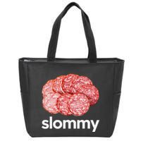 Slommy Salami Meme Oddly Specific Funny Memes Internet Memes Zip Tote Bag