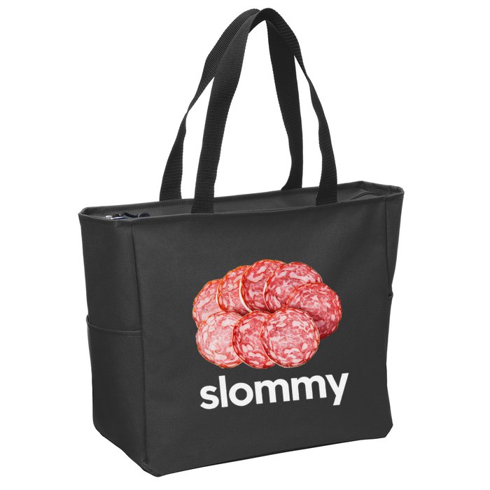 Slommy Salami Meme Oddly Specific Funny Memes Internet Memes Zip Tote Bag
