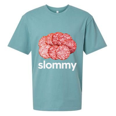 Slommy Salami Meme Oddly Specific Funny Memes Internet Memes Sueded Cloud Jersey T-Shirt